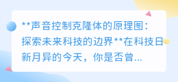 声音操控克隆体:未来科技蓝图,科幻电影走进现实生活